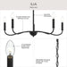 Progress Lighting - P400462-31M - Five Light Chandelier - Ilia - Matte Black