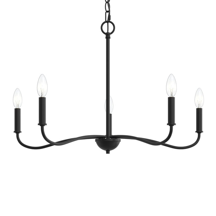 Progress Lighting - P400462-31M - Five Light Chandelier - Ilia - Matte Black