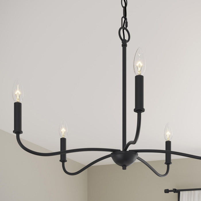 Progress Lighting - P400462-31M - Five Light Chandelier - Ilia - Matte Black