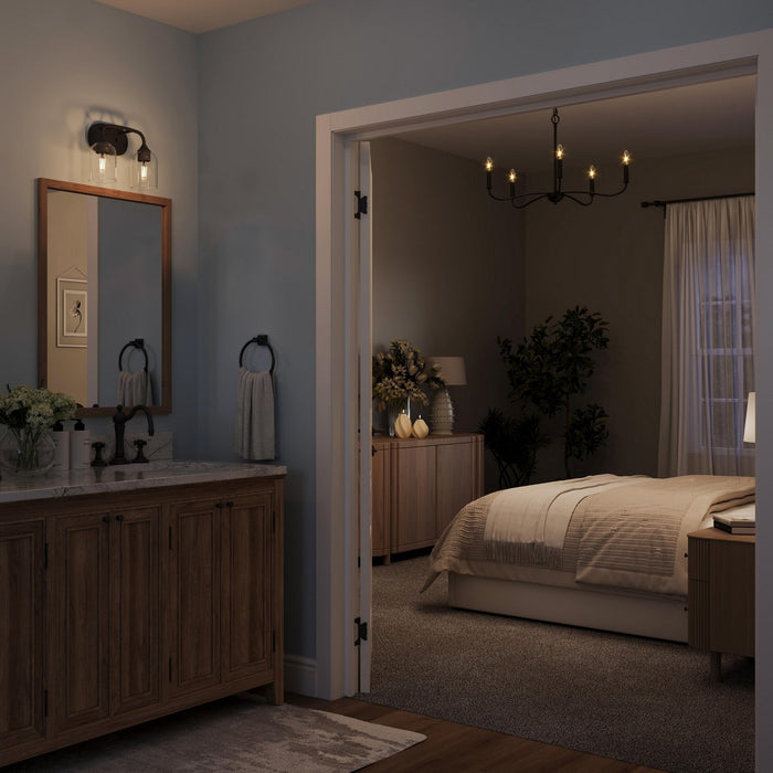 Progress Lighting - P400462-31M - Five Light Chandelier - Ilia - Matte Black
