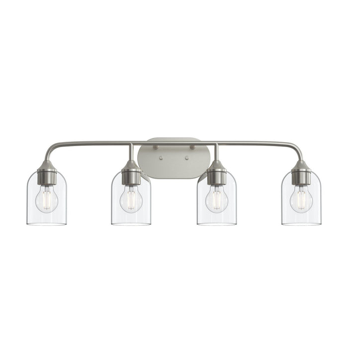 Progress Lighting - P300574-009 - Four Light Bath Vanity - Ilia - Brushed Nickel