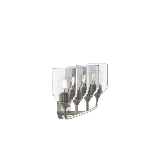 Progress Lighting - P300574-009 - Four Light Bath Vanity - Ilia - Brushed Nickel