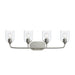 Progress Lighting - P300574-009 - Four Light Bath Vanity - Ilia - Brushed Nickel