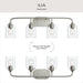 Progress Lighting - P300574-009 - Four Light Bath Vanity - Ilia - Brushed Nickel