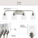 Progress Lighting - P300574-009 - Four Light Bath Vanity - Ilia - Brushed Nickel