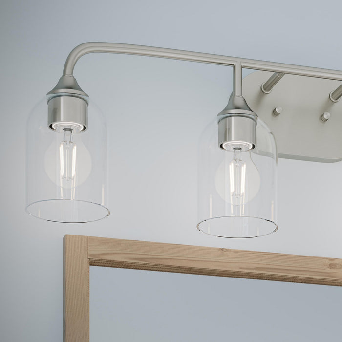 Progress Lighting - P300574-009 - Four Light Bath Vanity - Ilia - Brushed Nickel