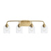 Progress Lighting - P300574-191 - Four Light Bath Vanity - Ilia - Brushed Gold