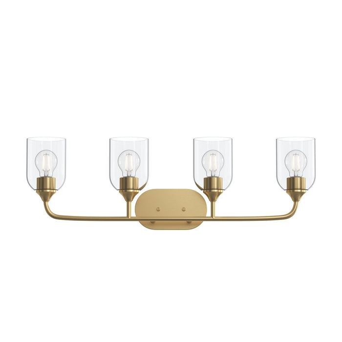 Progress Lighting - P300574-191 - Four Light Bath Vanity - Ilia - Brushed Gold