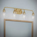 Progress Lighting - P300574-191 - Four Light Bath Vanity - Ilia - Brushed Gold