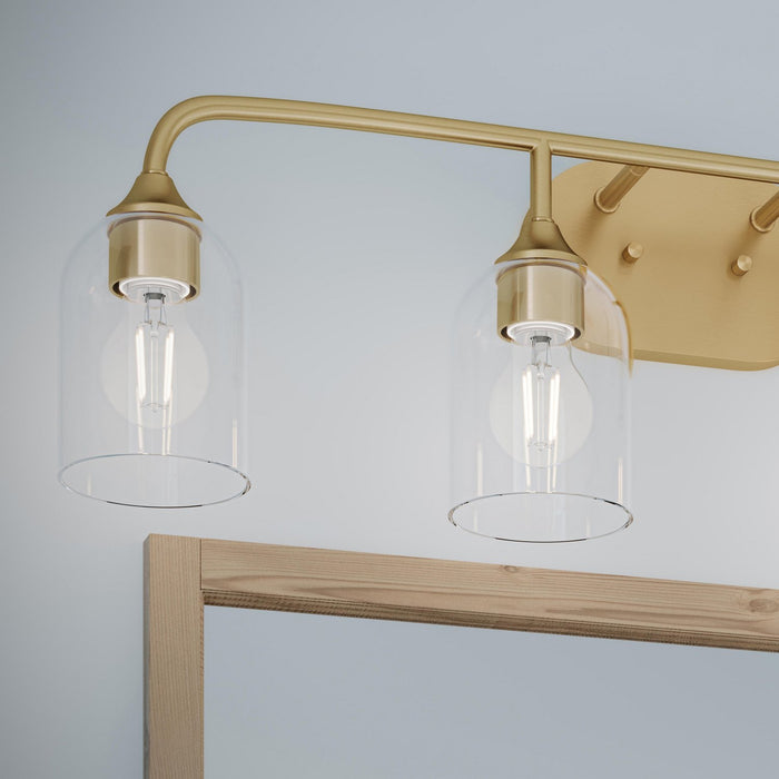 Progress Lighting - P300574-191 - Four Light Bath Vanity - Ilia - Brushed Gold