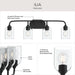 Progress Lighting - P300574-31M - Four Light Bath Vanity - Ilia - Matte Black