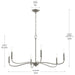 Progress Lighting - P400463-009 - Six Light Chandelier - Ilia - Brushed Nickel