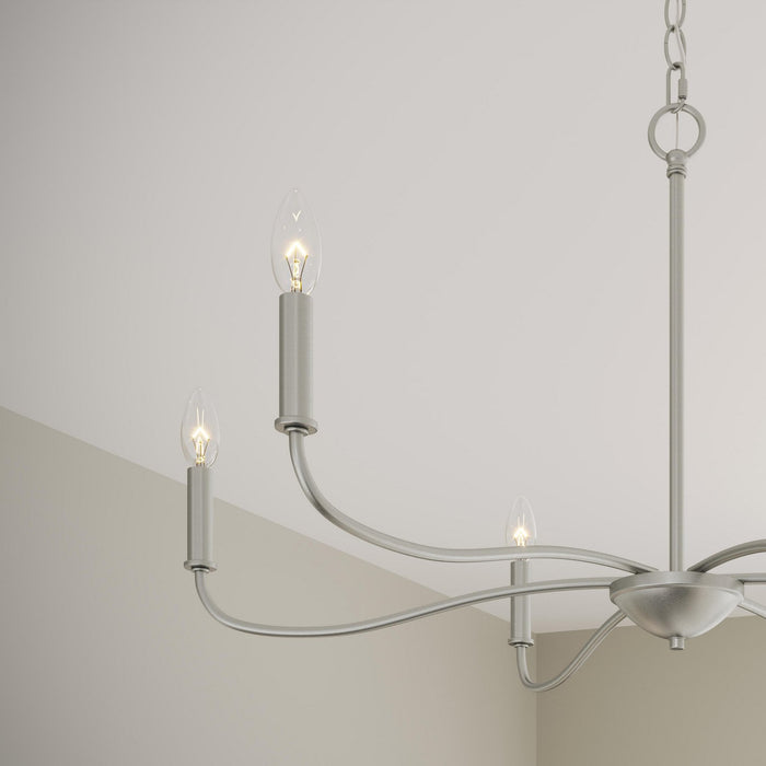 Progress Lighting - P400463-009 - Six Light Chandelier - Ilia - Brushed Nickel