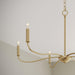 Progress Lighting - P400463-191 - Six Light Chandelier - Ilia - Brushed Gold
