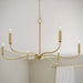Progress Lighting - P400463-191 - Six Light Chandelier - Ilia - Brushed Gold
