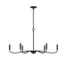 Progress Lighting - P400463-31M - Six Light Chandelier - Ilia - Matte Black