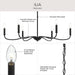 Progress Lighting - P400463-31M - Six Light Chandelier - Ilia - Matte Black