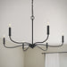 Progress Lighting - P400463-31M - Six Light Chandelier - Ilia - Matte Black