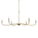Progress Lighting - P400464-191 - Six Light Chandelier - Ilia - Brushed Gold