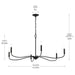 Progress Lighting - P400464-31M - Six Light Chandelier - Ilia - Matte Black