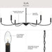 Progress Lighting - P400464-31M - Six Light Chandelier - Ilia - Matte Black