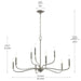 Progress Lighting - P400465-009 - Nine Light Chandelier - Ilia - Brushed Nickel