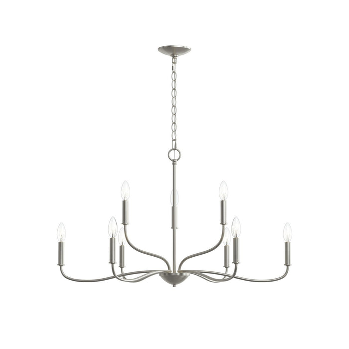 Progress Lighting - P400465-009 - Nine Light Chandelier - Ilia - Brushed Nickel