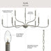 Progress Lighting - P400465-009 - Nine Light Chandelier - Ilia - Brushed Nickel