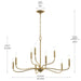 Progress Lighting - P400465-191 - Nine Light Chandelier - Ilia - Brushed Gold