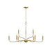 Progress Lighting - P400465-191 - Nine Light Chandelier - Ilia - Brushed Gold