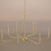 Progress Lighting - P400465-191 - Nine Light Chandelier - Ilia - Brushed Gold