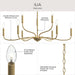 Progress Lighting - P400465-191 - Nine Light Chandelier - Ilia - Brushed Gold