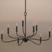 Progress Lighting - P400465-31M - Nine Light Chandelier - Ilia - Matte Black