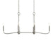 Progress Lighting - P400466-009 - Six Light Linear Chandelier - Ilia - Brushed Nickel