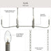 Progress Lighting - P400466-009 - Six Light Linear Chandelier - Ilia - Brushed Nickel