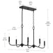 Progress Lighting - P400466-31M - Six Light Linear Chandelier - Ilia - Matte Black