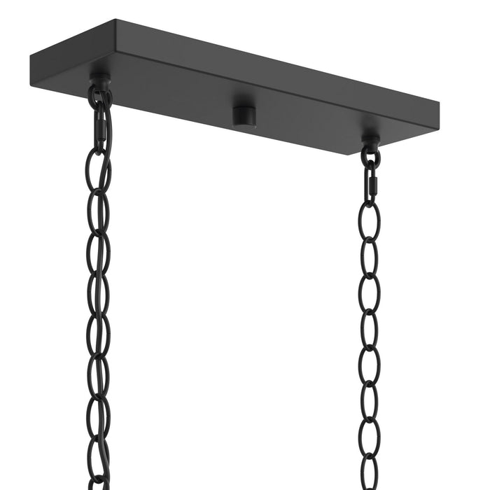 Progress Lighting - P400466-31M - Six Light Linear Chandelier - Ilia - Matte Black