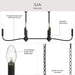 Progress Lighting - P400466-31M - Six Light Linear Chandelier - Ilia - Matte Black