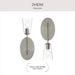Progress Lighting - P710154-009 - One Light Wall Sconce - Jheni - Brushed Nickel