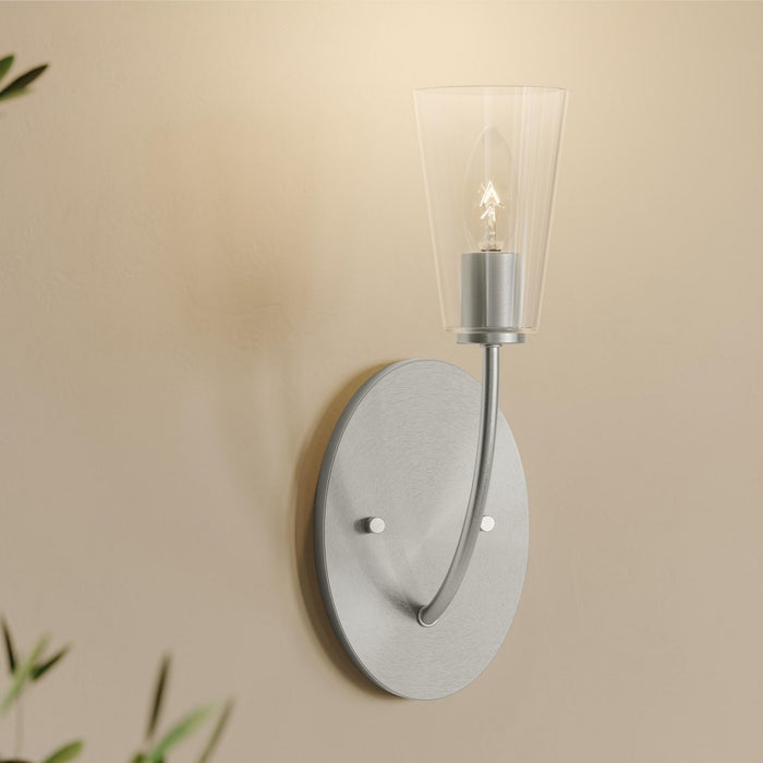 Progress Lighting - P710154-009 - One Light Wall Sconce - Jheni - Brushed Nickel