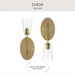 Progress Lighting - P710154-191 - One Light Wall Sconce - Jheni - Brushed Gold