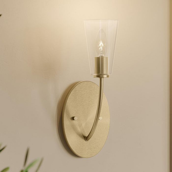 Progress Lighting - P710154-191 - One Light Wall Sconce - Jheni - Brushed Gold