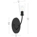 Progress Lighting - P710154-31M - One Light Wall Sconce - Jheni - Matte Black