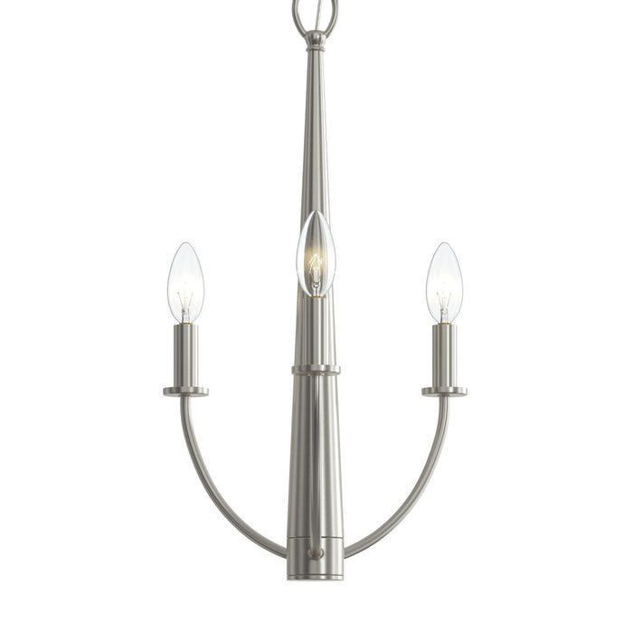 Progress Lighting - P400457-009 - Three Light Chandelier - Jheni - Brushed Nickel