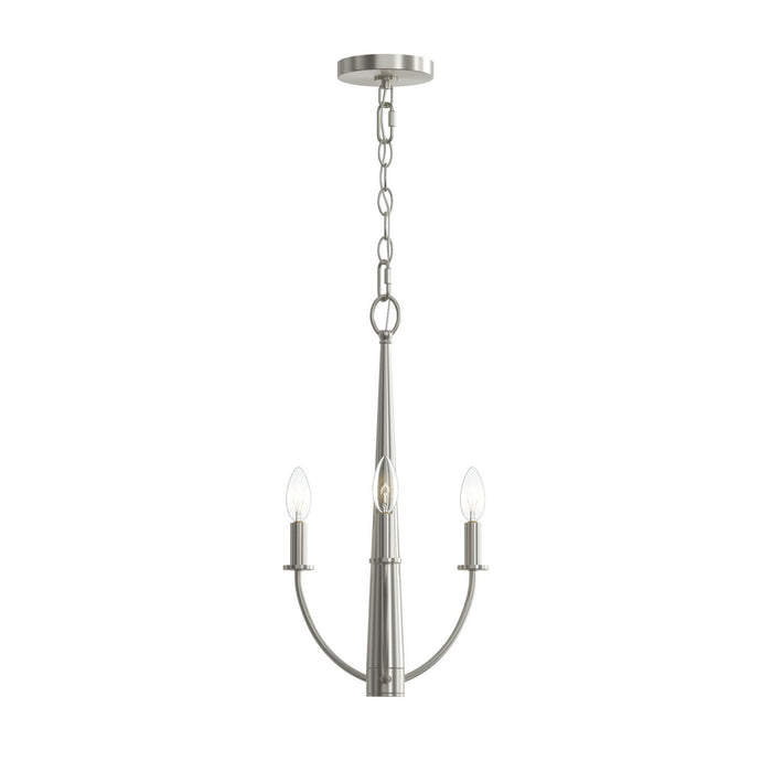 Progress Lighting - P400457-009 - Three Light Chandelier - Jheni - Brushed Nickel