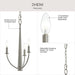 Progress Lighting - P400457-009 - Three Light Chandelier - Jheni - Brushed Nickel