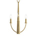 Progress Lighting - P400457-191 - Three Light Chandelier - Jheni - Brushed Gold