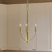 Progress Lighting - P400457-191 - Three Light Chandelier - Jheni - Brushed Gold