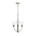 Progress Lighting - P400452-009 - Three Light Chandelier - Jheni - Brushed Nickel