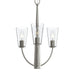 Progress Lighting - P400452-009 - Three Light Chandelier - Jheni - Brushed Nickel